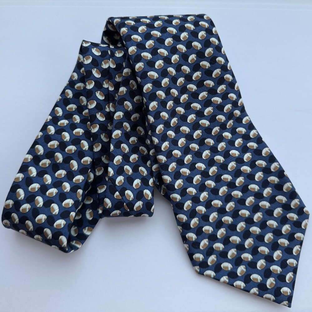Boys' Tossed Football Silk Tie - Vineyard Vines